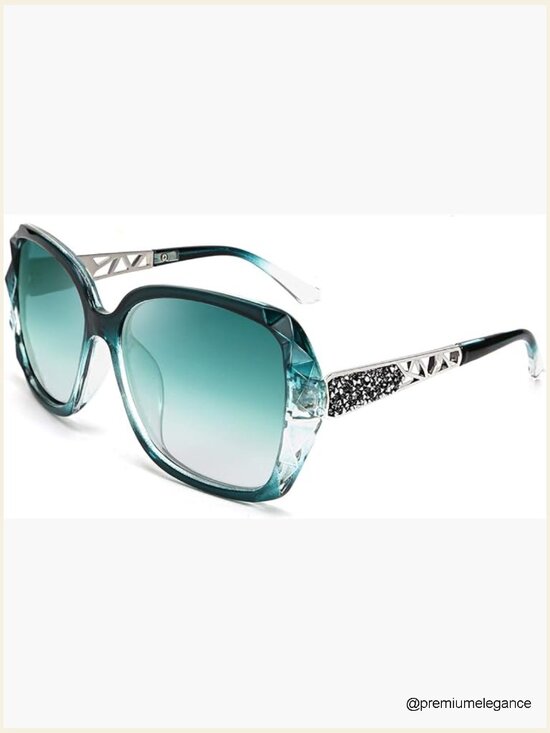 Polarized Square Sunglasses with Sparkling Frame main image 6